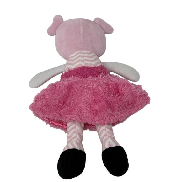 Baby Starters PinkChevron Stripe Marisa Soft Plush Snuggle Buddy Baby Doll 12" - Picture 5 of 12
